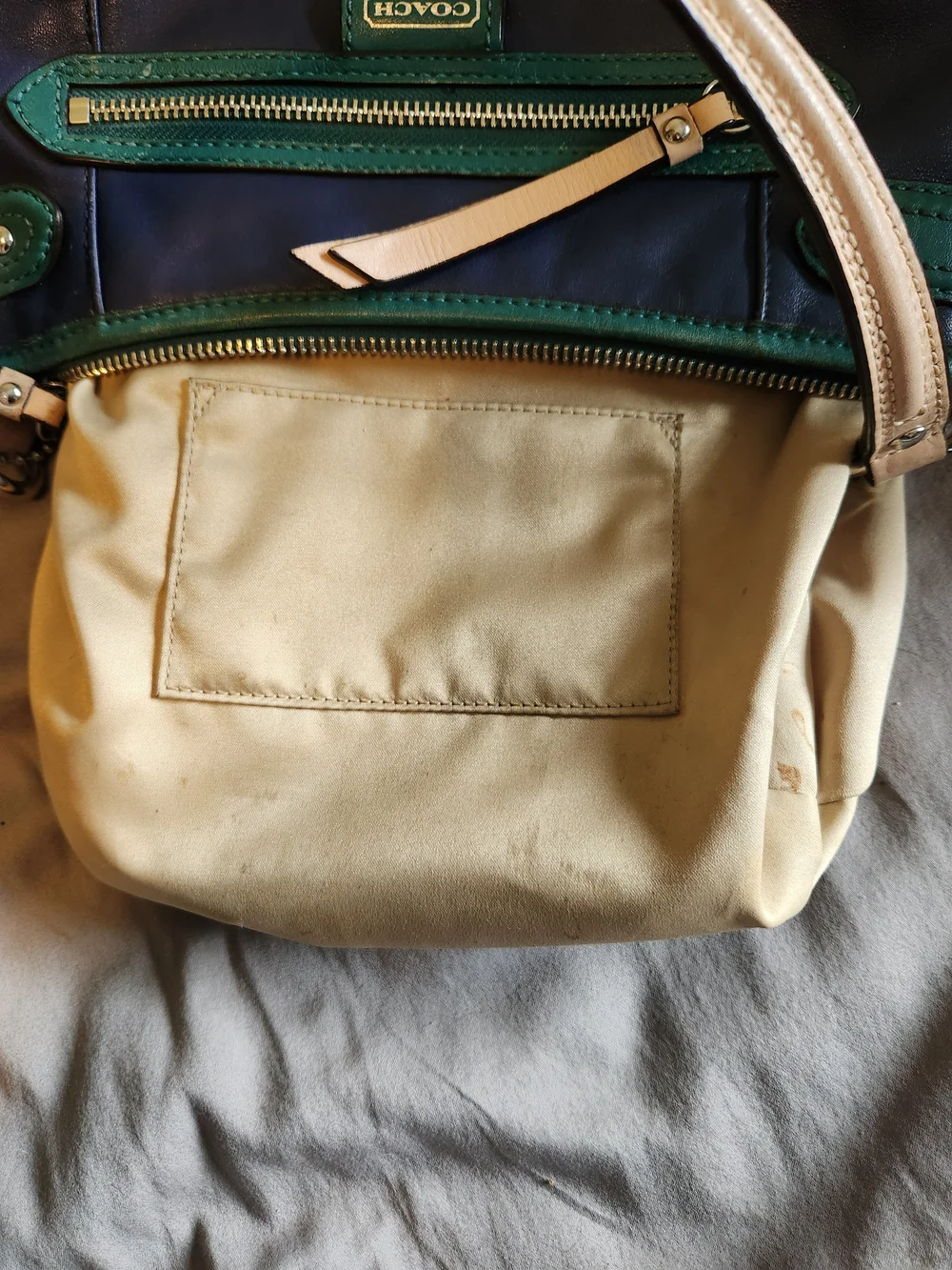 Coach Daisy Spectator Blue Teal Leather Crossbody Bag F23951